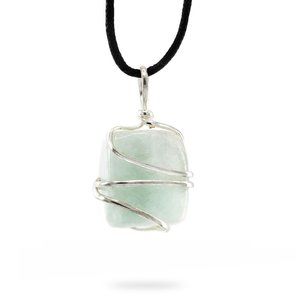 Amazonite Tumbled Crystal Necklace for Women - Handmade Gemstone Jewelry